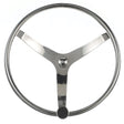 Seachoice 3 Spoke Sports Steering Wheel w/ Turning Knob, Fits 3/4 In. Tapered Shaft, 15.5 In. Diameter