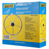 Seachoice 5-Spoke Destroyer Steering Wheel w/ Turning Knob, Stainless Steel, Black Center Cap