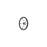 Seachoice 5-Spoke Destroyer Steering Wheel w/ Permanent Foam Grip, Stainless Steel, Black Center Cap