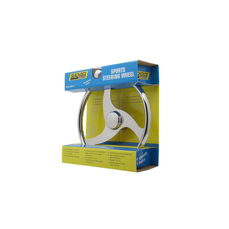 Seachoice 28611 13-1/2 In. Stainless Steel Steering Wheel w/ Knob