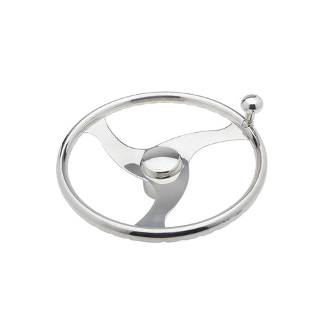 Seachoice 28611 13-1/2 In. Stainless Steel Steering Wheel w/ Knob