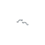 Seachoice Multi-Purpose Chrome-Plated Zinc 3/8 in. Eye Straps, Set of 4