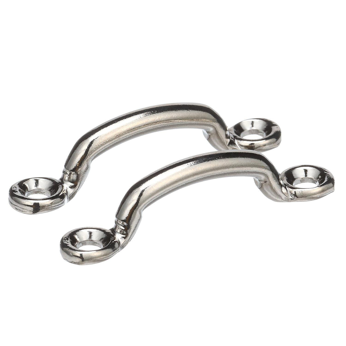 Seachoice Multi-Purpose Nickel-Plated Brass 1-7/32 In. Eye Straps, Set of 4