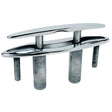 Seachoice 30042 316 Cast Stainless Steel Pull Up Cleat w/ Studs, Flush Mount, 5" long
