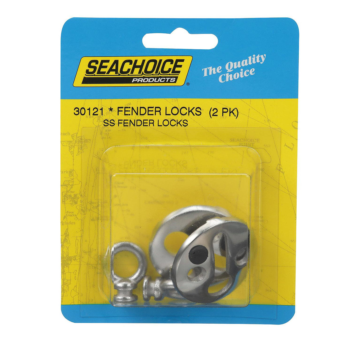 Seachoice Boat Fender Lock, Stainless Steel, Pack of 2