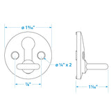 Seachoice Boat Fender Lock, Stainless Steel, Pack of 2