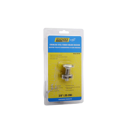 Seachoice Stainless Steel Fender Holder Receiver, 3/8 In.