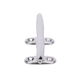 Seachoice Hollow Base Yacht Cleat, Chrome-Plated Cast Brass, 6-1/2 In. Long