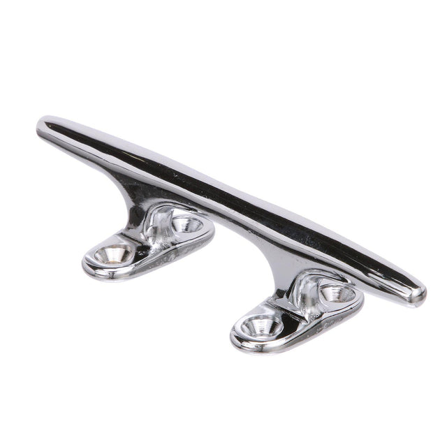 Seachoice Hollow Base Yacht Cleat, Chrome-Plated Cast Brass, 8 In. Long