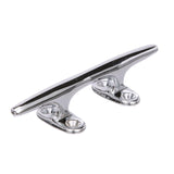 Seachoice Hollow Base Yacht Cleat, Chrome-Plated Cast Brass, 8 In. Long