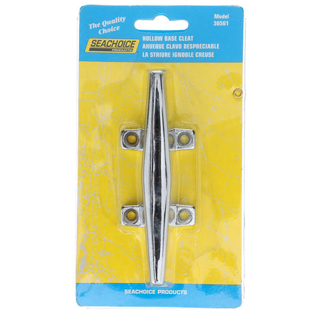 Seachoice Stainless Steel Hollow Base 4-1/2 in. Boat Dock and Anchor Line Cleat