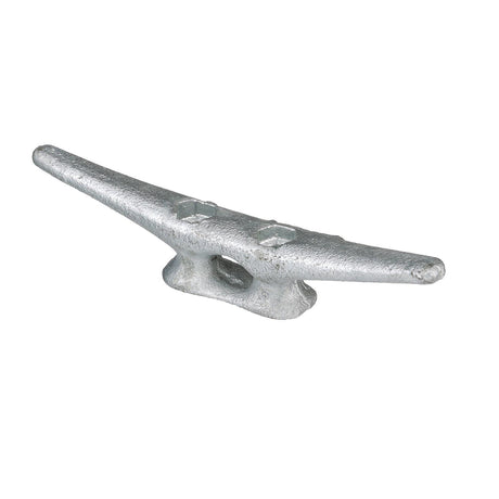 Seachoice Open Base Dock Cleat, Galvanized Gray Iron, 6 in.