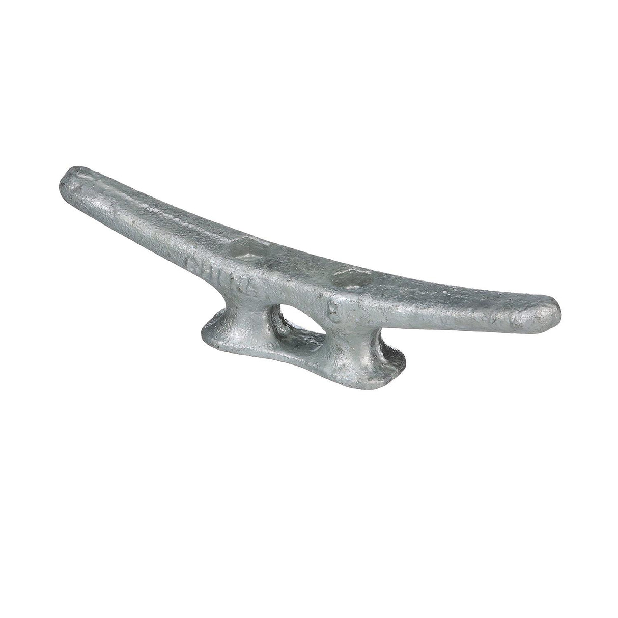 Seachoice Open Base Dock Cleat, Galvanized Gray Iron, 8 In.