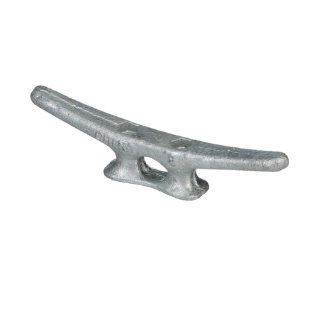 Seachoice Open Base Dock Cleat, Galvanized Gray Iron, 8 In.
