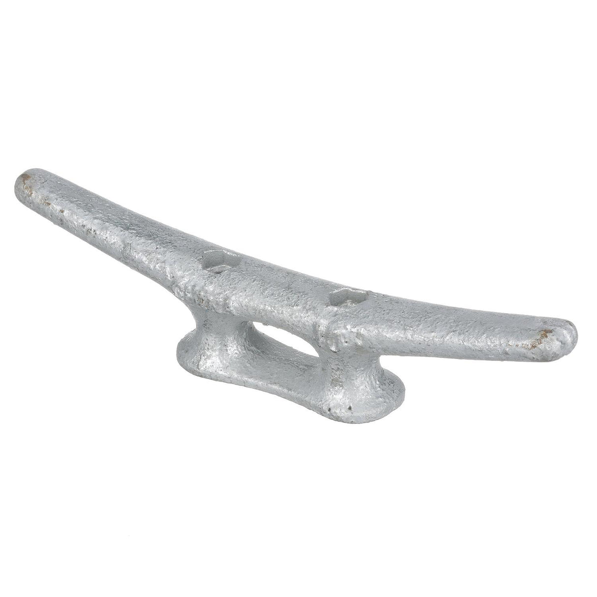 Seachoice Open Base Dock Cleat, Galvanized Gray Iron, 10 In.