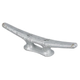 Seachoice Open Base Dock Cleat, Galvanized Gray Iron, 10 In.