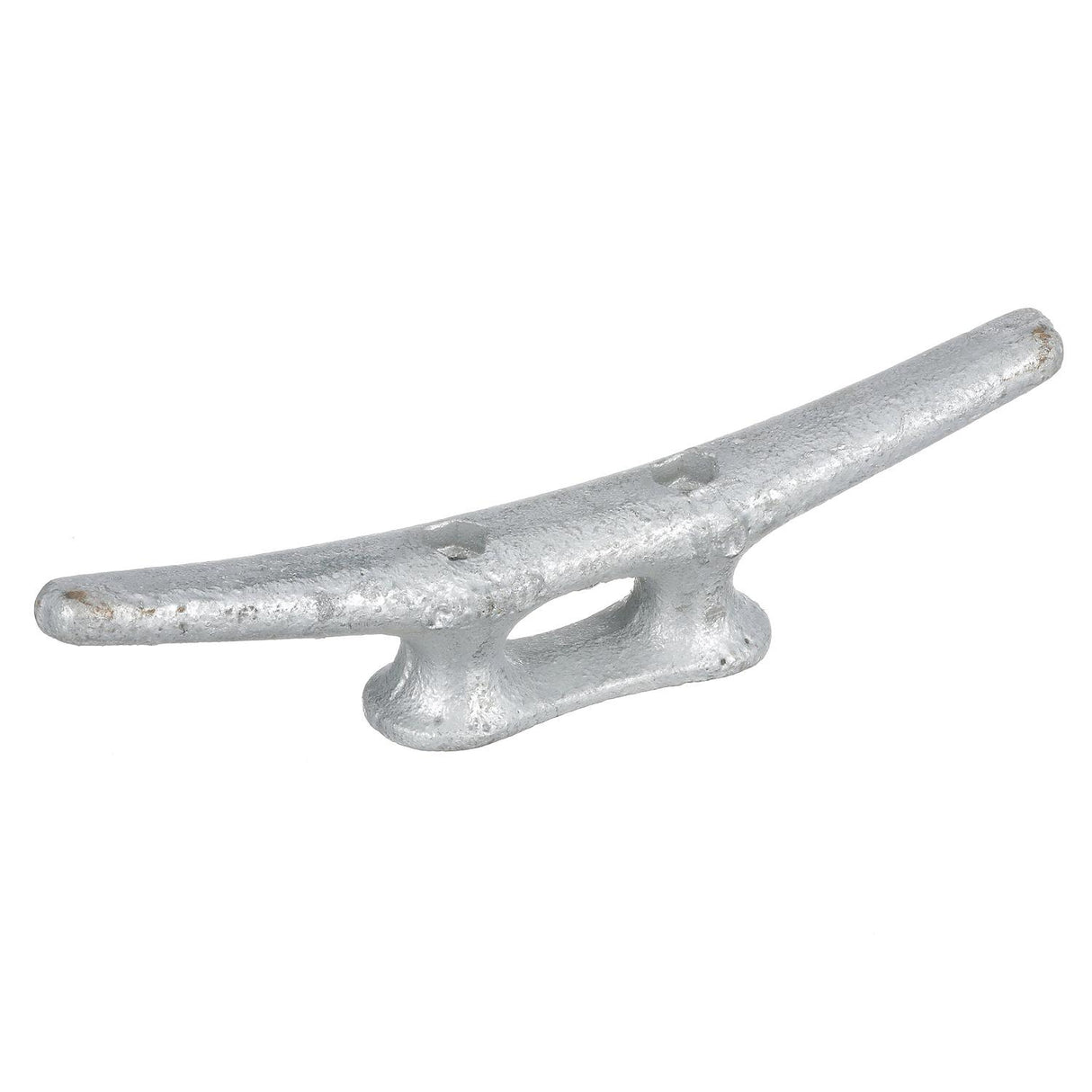Seachoice Open Base Dock Cleat, Galvanized Gray Iron, 10 In.