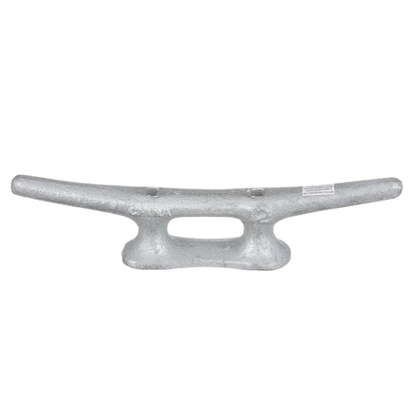 Seachoice Open Base Dock Cleat, Galvanized Gray Iron, 12 In.