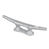 Seachoice Open Base Dock Cleat, Galvanized Gray Iron, 12 In.