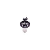 Seachoice Deck Mount Gas Fill Plate w/ Plastic Cap, Chrome-Plated Zinc, Includes Ground Screw and Cap Tether Strap