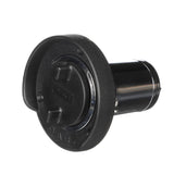Seachoice Deck Mount Gas Fill Plate w/ Plastic Cap, Chrome-Plated Zinc, Includes Ground Screw and Cap Tether Strap