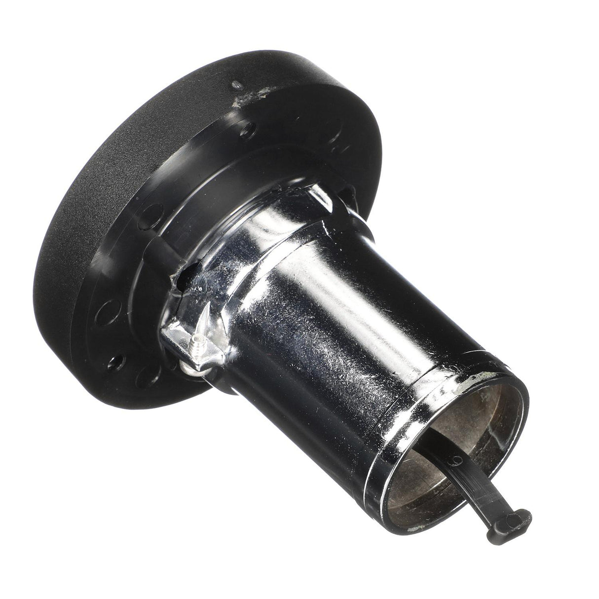 Seachoice Deck Mount Gas Fill Plate w/ Plastic Cap, Chrome-Plated Zinc, Includes Ground Screw and Cap Tether Strap