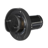 Seachoice Deck Mount Gas Fill Plate w/ Plastic Cap, Chrome-Plated Zinc, Includes Ground Screw and Cap Tether Strap