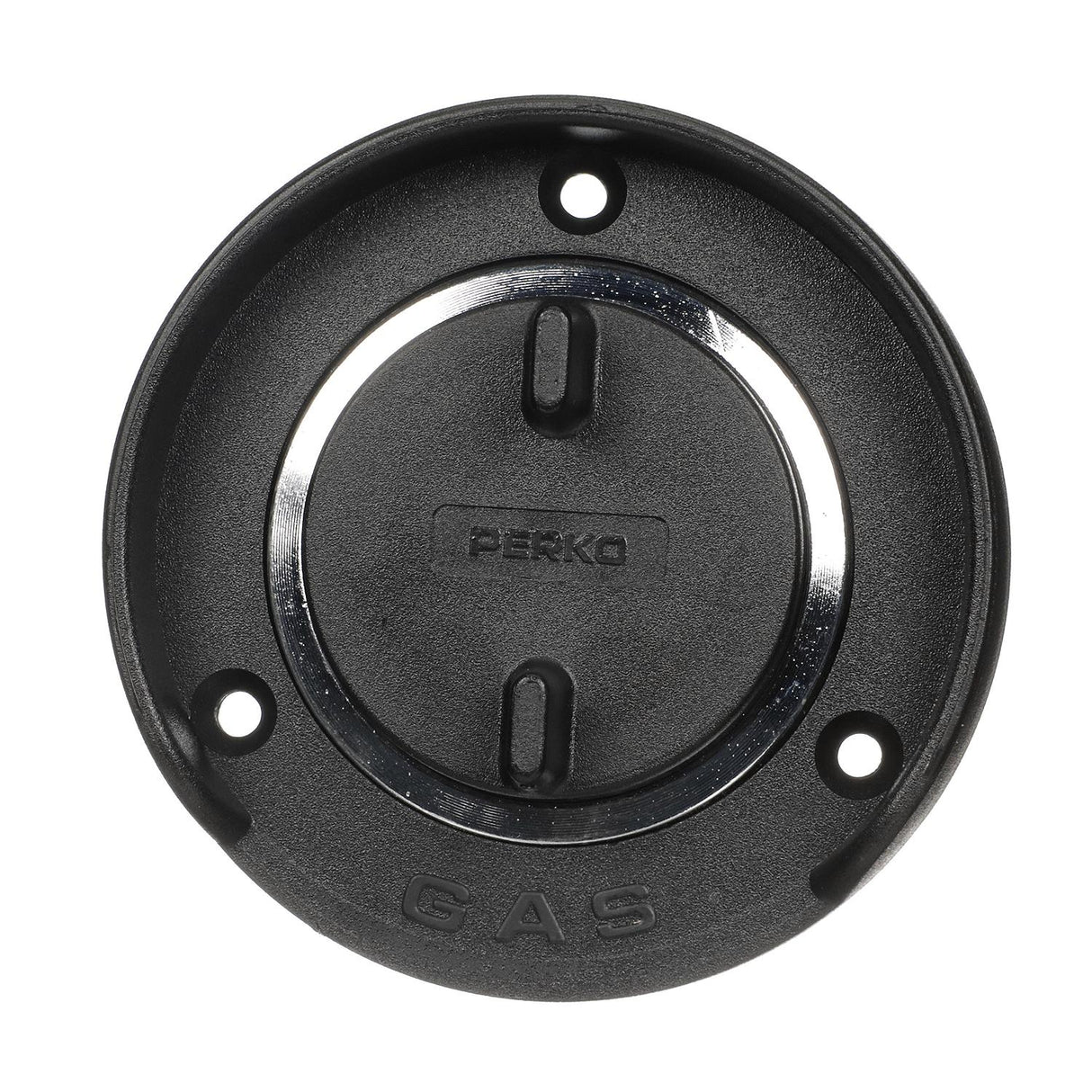 Seachoice Deck Mount Gas Fill Plate w/ Plastic Cap, Chrome-Plated Zinc, Includes Ground Screw and Cap Tether Strap