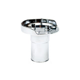 Seachoice Deck Mount Gas Fill Plate w/ Cap, Chrome-Plated Zinc, Includes Rubber Gasket and Beaded Chain Cap Tether