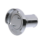 Seachoice Deck Mount Gas Fill Plate w/ Cap, Chrome-Plated Zinc, Includes Rubber Gasket and Beaded Chain Cap Tether