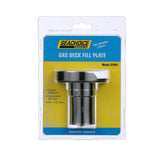 Seachoice Deck Mount Gas Fill Plate w/ Cap, Chrome-Plated Zinc, Includes Rubber Gasket and Beaded Chain Cap Tether