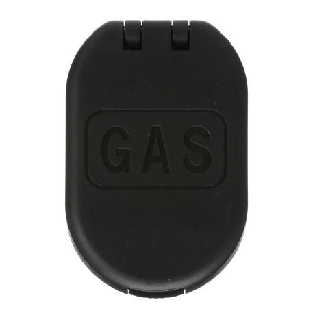 Seachoice 32061 Deck Mount Gas Fill Plate w/ Vent, Hinged Flip-Top, Molded Black Plastic