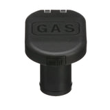 Seachoice 32061 Deck Mount Gas Fill Plate w/ Vent, Hinged Flip-Top, Molded Black Plastic