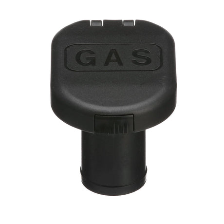 Seachoice 32061 Deck Mount Gas Fill Plate w/ Vent, Hinged Flip-Top, Molded Black Plastic