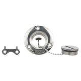 Seachoice Corrosion-Resistant Cast 316 Stainless Steel Deck Fill, Water Fill w/ Cap