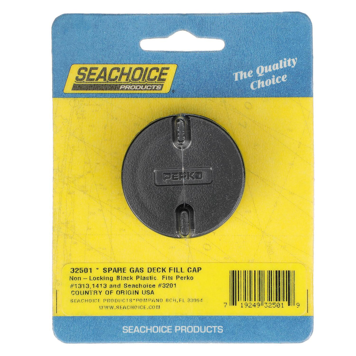 Seachoice Replacement Gas Fill Cap, Non-Locking