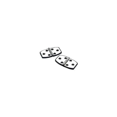 Seachoice Marine-Grade Utility Hinges, 304 Stainless Steel w/ Black Nylon Base Plate, 2-7/8 In. X 1-1/2 In., Pack of 2