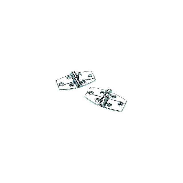 Seachoice 34241 (2) 3" x 1-1/2" Chrome Plated Zinc Utility Hinges with 120 Degree Opening