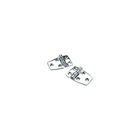 Seachoice 34401 (2) 2-1/4" x 1-1/2" Chrome Plated Zinc 3/4" Short Side Hinges