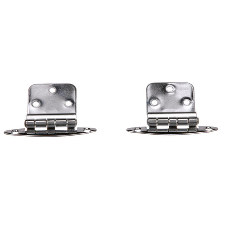 Seachoice Inset Hinges w/ 3/8 in. Inset, Chrome-Plated Brass, 2-3/4 in. X 2-1/8 in., Pack of 2
