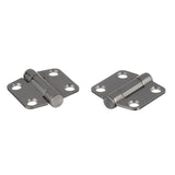 Seachoice Center-Barrell Friction Hinge, 316 Stainless Steel, 1-1/2 in. X 1-9/16 in., 1 Pair