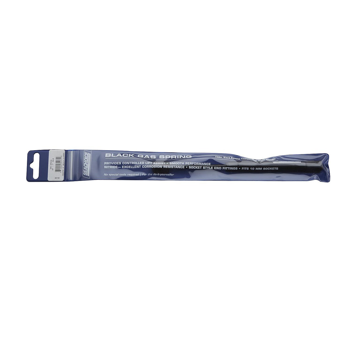 Seachoice Black Gas Spring, 10 In. Compressed-7 In. Extended, 40 Pounds of Force