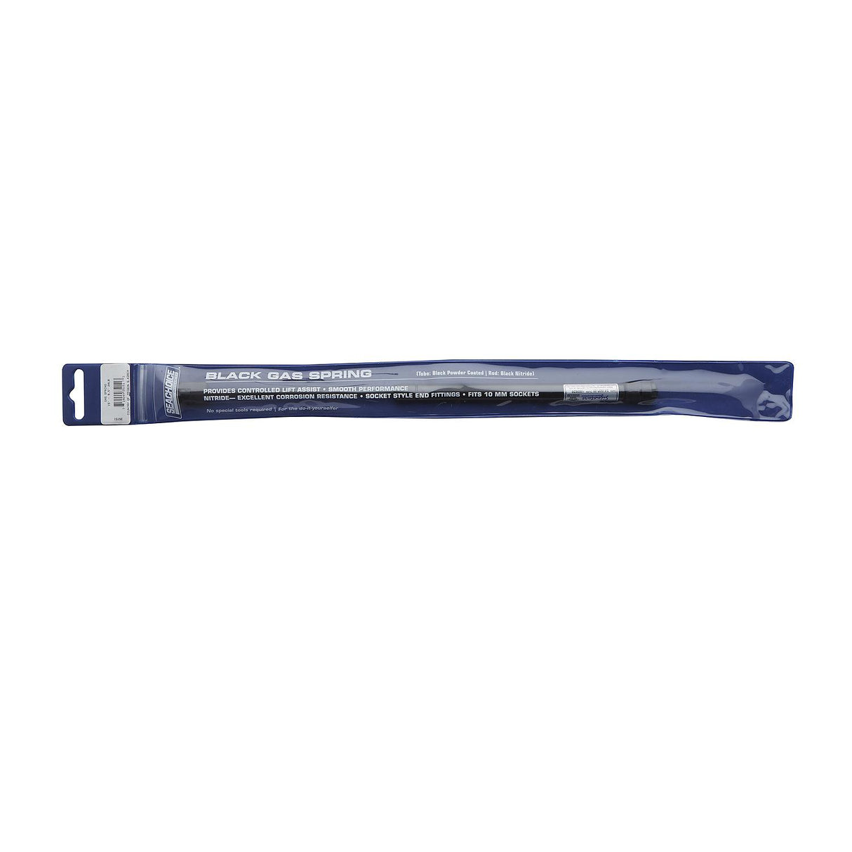 Seachoice Black Gas Spring, 9.5 In. Compressed-15 In. Extended, 20 Pounds of Force