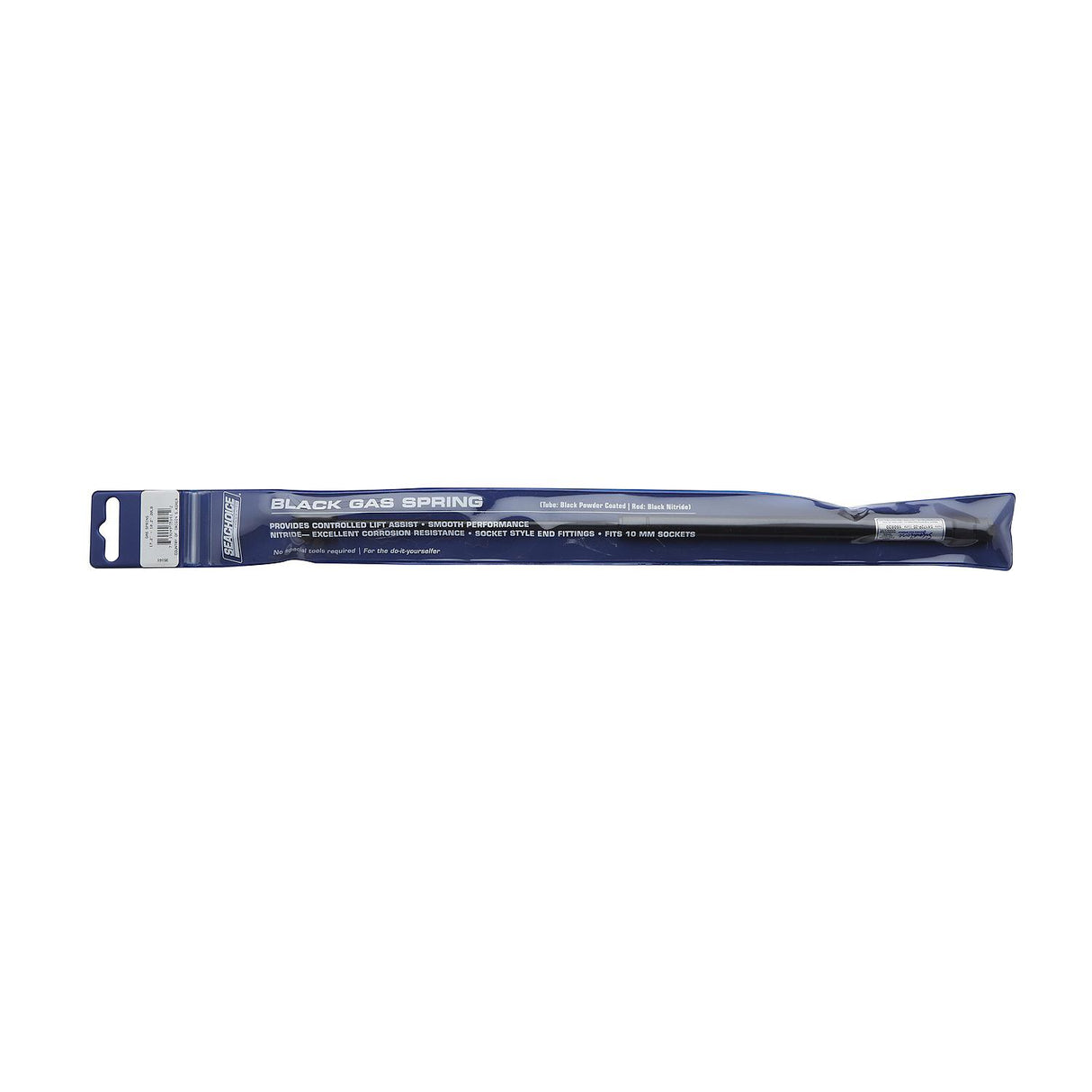 Seachoice Black Gas Spring, 17.2 In. Compressed-10.2 In. Extended, 20 Pounds of Force
