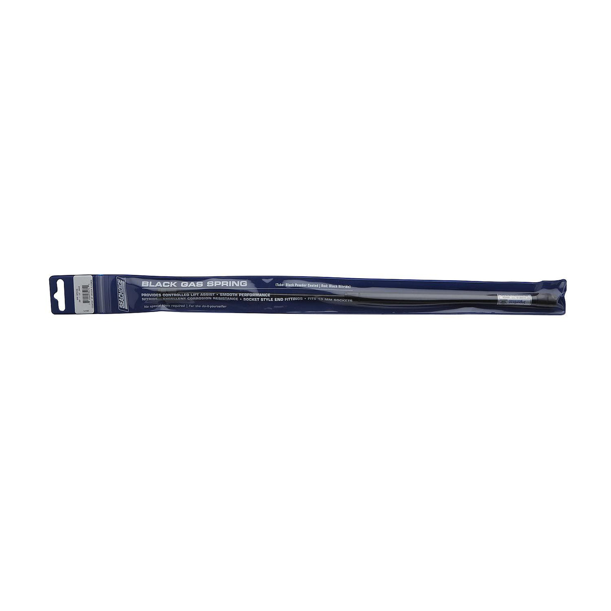 Seachoice Black Gas Spring, 12 In. Compressed-20 In. Extended, 20 Pounds of Force