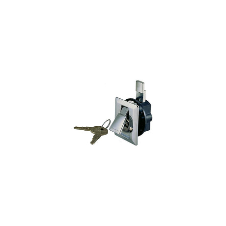 Seachoice Flush Mount Lock w/ Keys, Chrome-Plated Zinc, Requires 1-5/8 In. Cutout
