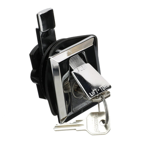 Seachoice Flush Mount Lock w/ Keys, Chrome-Plated Zinc, Requires 1-5/8 In. Cutout