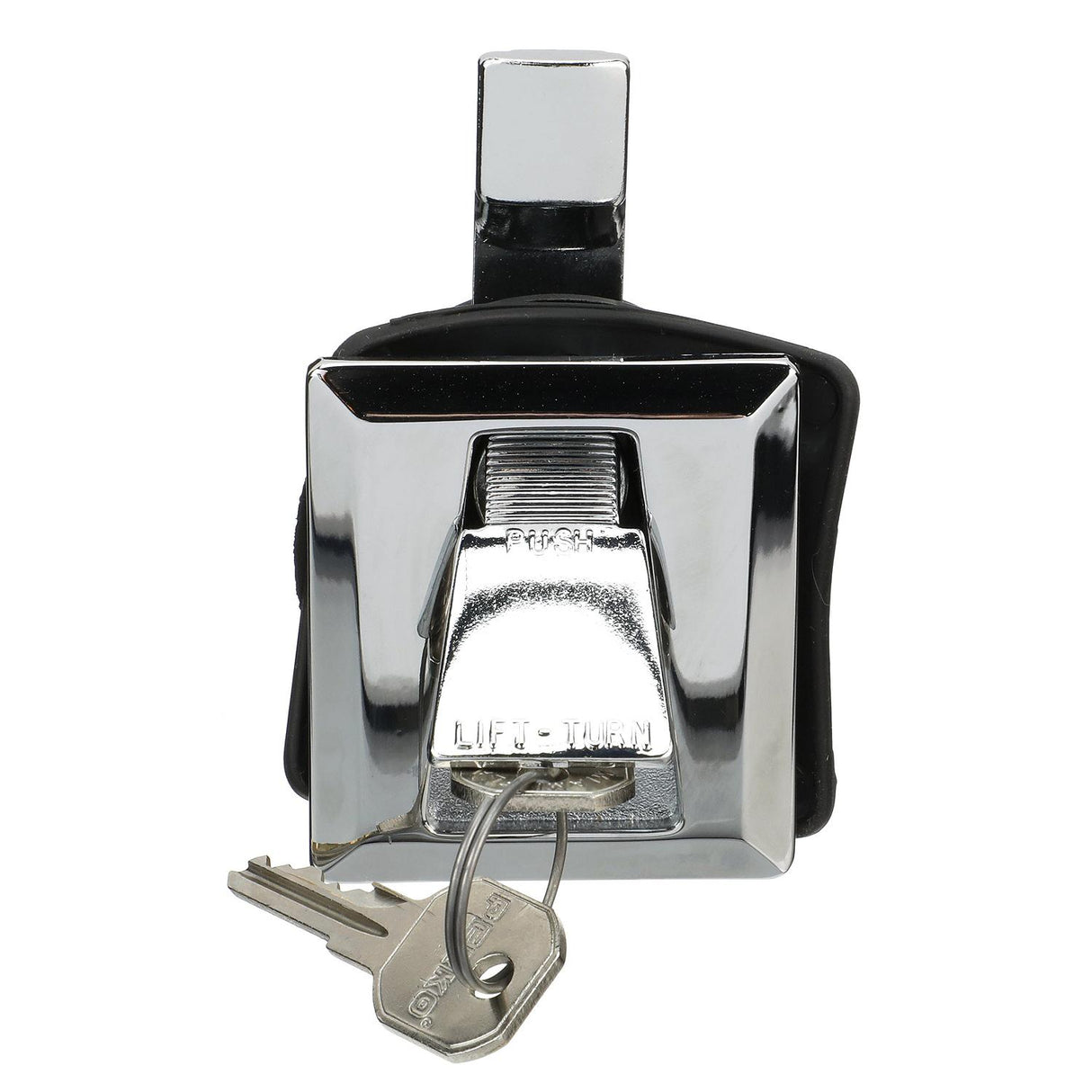 Seachoice Flush Mount Lock w/ Keys, Chrome-Plated Zinc, Requires 1-5/8 In. Cutout