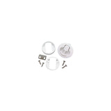 Seachoice 35521 Flush Mount Slam Latch, Rust-Free White Plastic, 2 in. Diameter