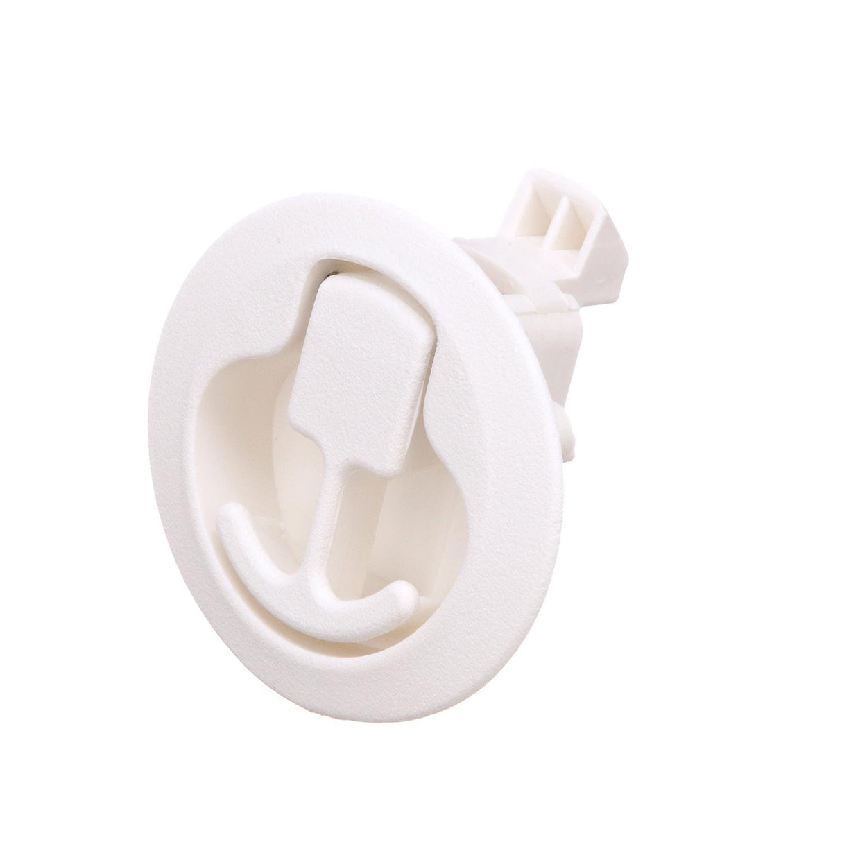 Seachoice 35521 Flush Mount Slam Latch, Rust-Free White Plastic, 2 in. Diameter